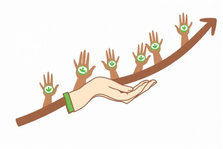 Gráfico de progreso y apoyo continuo en nutrición